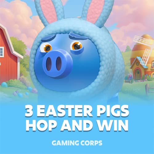 3 Easter Pigs - Hop and Win