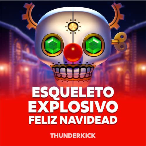 Esqueleto Explosivo Feliz Navidead